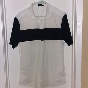 Asos White/Black Dress shirt sz Large